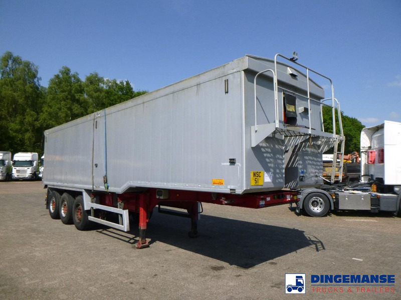 WILCOX Tipper trailer alu 55 m3 + tarpaulin - Félpótkocsi billenőplatós: 2 kép. WILCOX Tipper trailer alu 55 m3 + tarpaulin - Félpótkocsi billenőplatós: 2 kép.