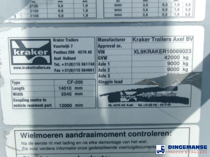 Félpótkocsi öönkihordós kraker Walking floor trailer alu 90 m3 CF-200: 14 kép.
