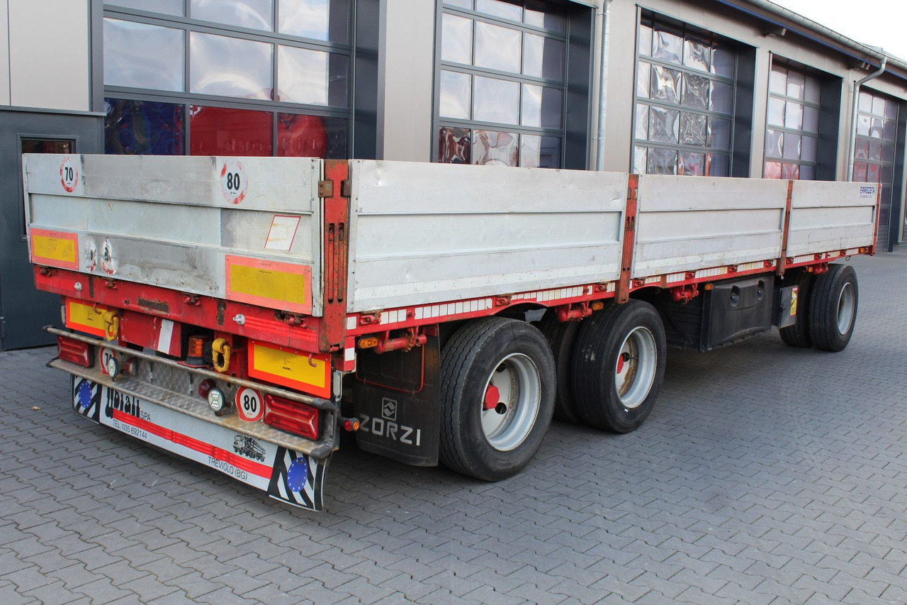 3-Achs ZORZI Pritschen-Anhänger Plateau-Rolle - Pótkocsi mélybölcsős: 4 kép. 3-Achs ZORZI Pritschen-Anhänger Plateau-Rolle - Pótkocsi mélybölcsős: 4 kép.