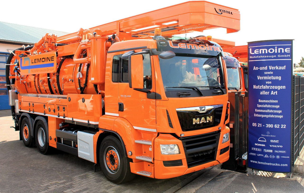 MAN TGS 26.480 6x2 Kroll 14m³ WRG Wasserrückgewinner - Szippantós autó: 1 kép. MAN TGS 26.480 6x2 Kroll 14m³ WRG Wasserrückgewinner - Szippantós autó: 1 kép.