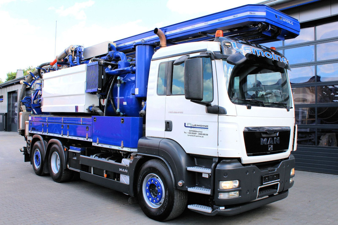 MAN TGS 28.440 6x2 Kroll 14,5m³ W-Rückgewinner KOMBI - Szippantós autó: 2 kép. MAN TGS 28.440 6x2 Kroll 14,5m³ W-Rückgewinner KOMBI - Szippantós autó: 2 kép.