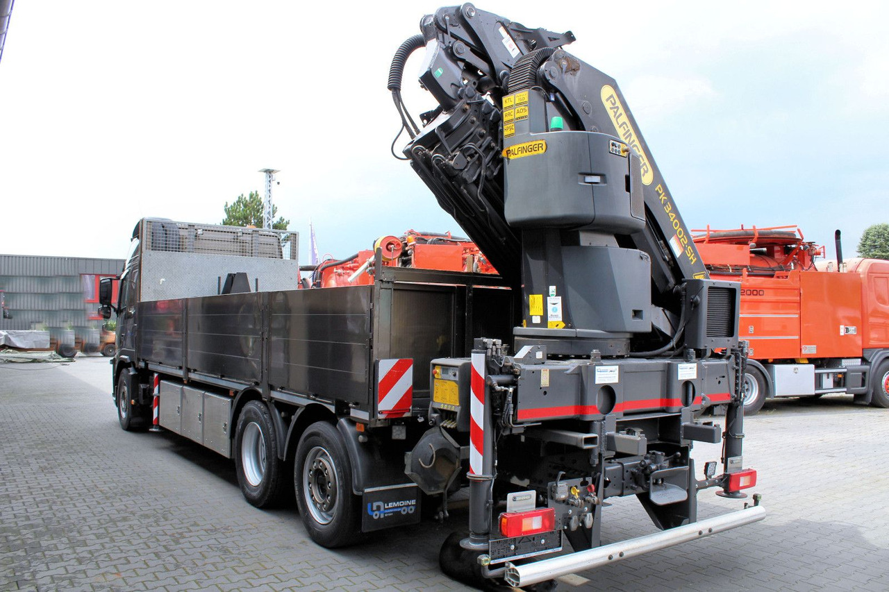 Volvo FM 420 6x2 Container-Pritsche+Kran PK 34.002+JIB - Platós teherautó, Darus autó: 4 kép. Volvo FM 420 6x2 Container-Pritsche+Kran PK 34.002+JIB - Platós teherautó, Darus autó: 4 kép.