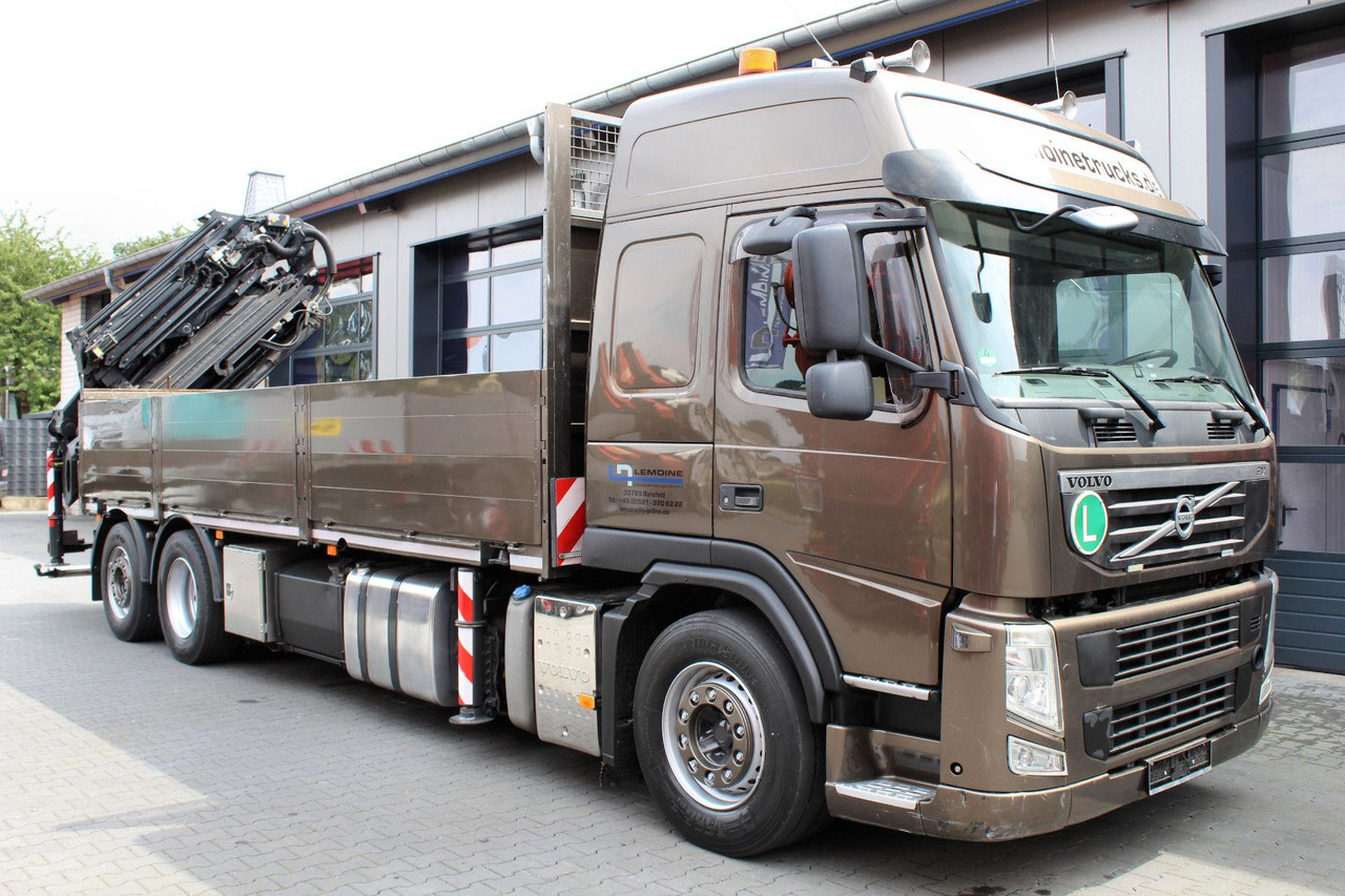 Volvo FM 420 6x2 Container-Pritsche+Kran PK 34.002+JIB - Platós teherautó, Darus autó: 2 kép. Volvo FM 420 6x2 Container-Pritsche+Kran PK 34.002+JIB - Platós teherautó, Darus autó: 2 kép.