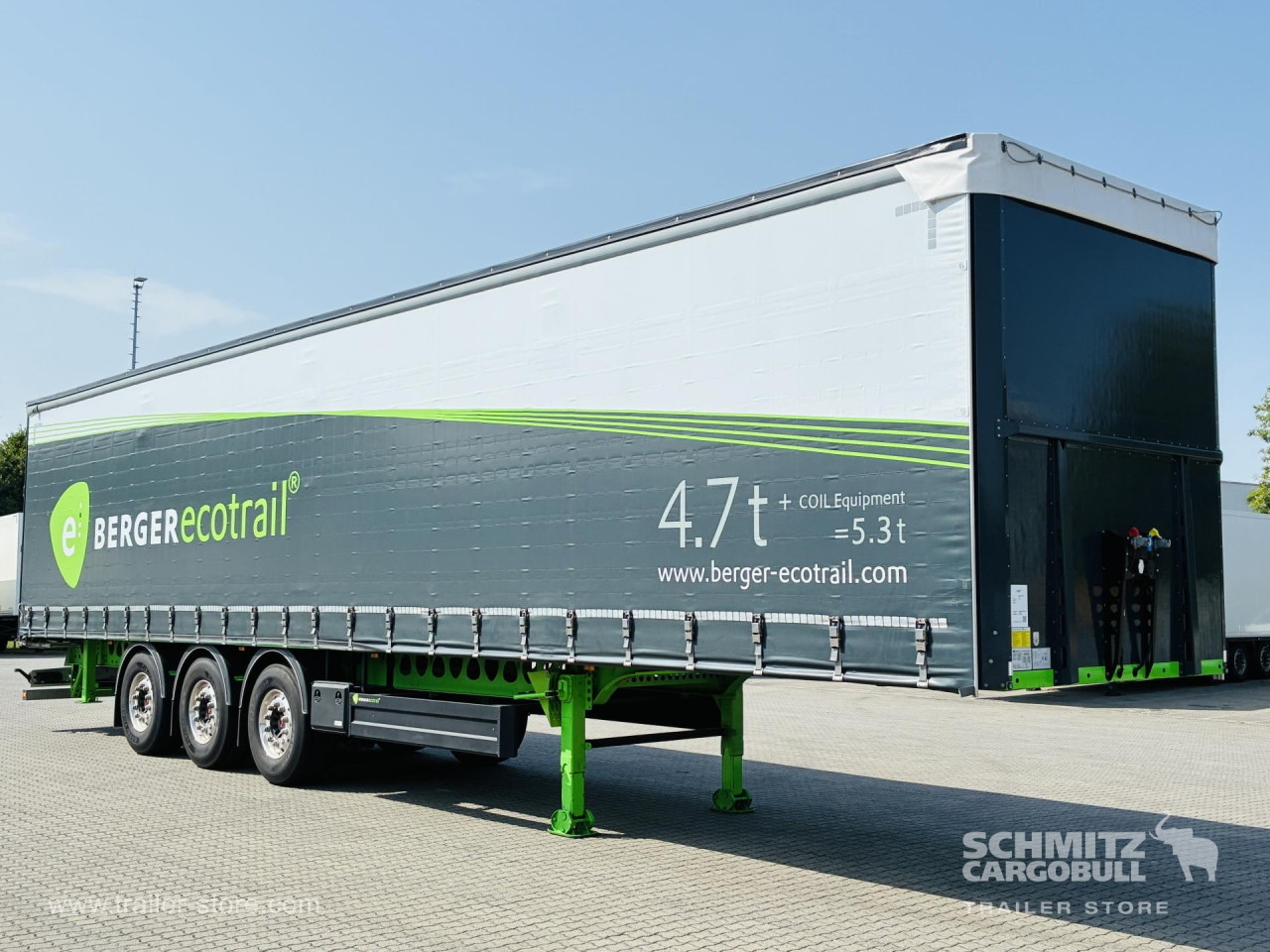 BERGER Auflieger Curtainsider Standard - Ponyvás félpótkocsi: 1 kép. BERGER Auflieger Curtainsider Standard - Ponyvás félpótkocsi: 1 kép.