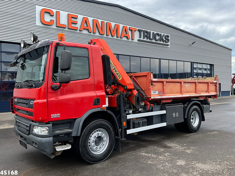 DAF FA 75 CF 360 Palfinger 12 Tonmeter laadkraan - Billenőplatós teherautó, Darus autó: 4 kép. DAF FA 75 CF 360 Palfinger 12 Tonmeter laadkraan - Billenőplatós teherautó, Darus autó: 4 kép.