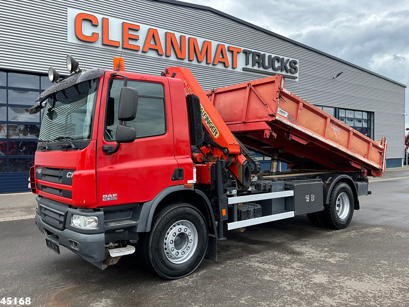 DAF FA 75 CF 360 Palfinger 12 Tonmeter laadkraan - Billenőplatós teherautó, Darus autó: 3 kép. DAF FA 75 CF 360 Palfinger 12 Tonmeter laadkraan - Billenőplatós teherautó, Darus autó: 3 kép.