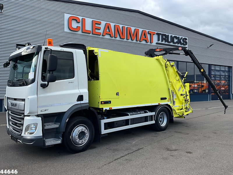DAF FA CF 340 Euro 6 NTM 14.6m³ + PM 4 Tonmeter laadkraan - Szemetesautó: 1 kép. DAF FA CF 340 Euro 6 NTM 14.6m³ + PM 4 Tonmeter laadkraan - Szemetesautó: 1 kép.
