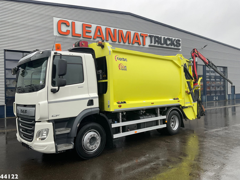 DAF FA CF 340 Euro 6 Norba 17 m³ + Palfinger 3.8 Tonmeter laadkraan + Winch - Szemetesautó: 1 kép. DAF FA CF 340 Euro 6 Norba 17 m³ + Palfinger 3.8 Tonmeter laadkraan + Winch - Szemetesautó: 1 kép.