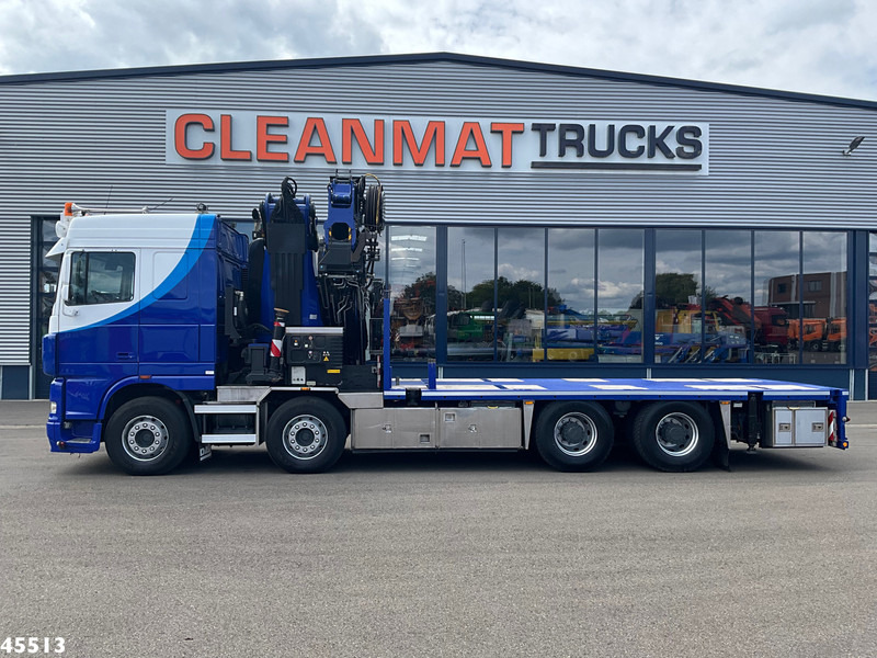 DAF FAD 95 XF 480 8x4 Effer 85 Tonmeter laadkraan + Fly-Jib (Bj. 2012) - Darus autó: 4 kép. DAF FAD 95 XF 480 8x4 Effer 85 Tonmeter laadkraan + Fly-Jib (Bj. 2012) - Darus autó: 4 kép.