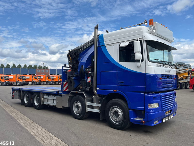 DAF FAD 95 XF 480 8x4 Effer 85 Tonmeter laadkraan + Fly-Jib (Bj. 2012) - Darus autó: 5 kép. DAF FAD 95 XF 480 8x4 Effer 85 Tonmeter laadkraan + Fly-Jib (Bj. 2012) - Darus autó: 5 kép.