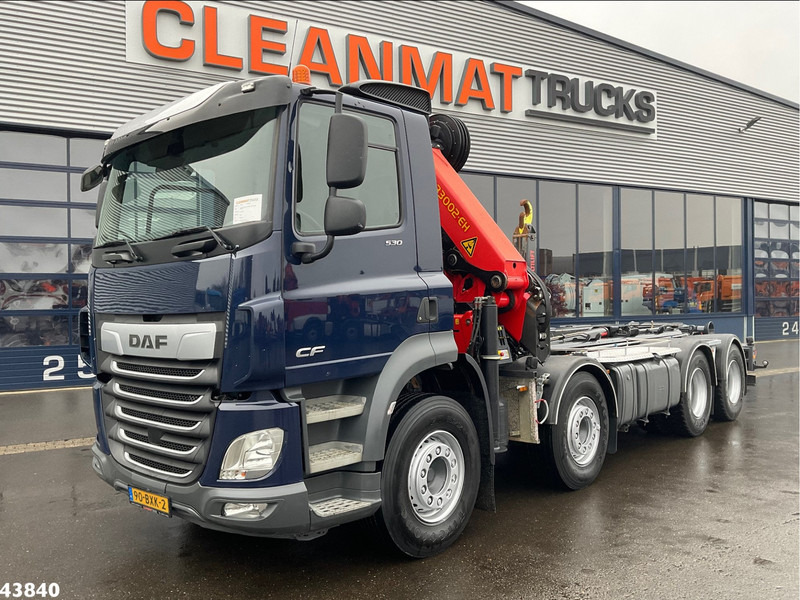 DAF FAD CF 530 8x4 Euro 6 Palfinger 33 Tonmeter laadkraan - Horgos rakodó teherautó, Darus autó: 2 kép. DAF FAD CF 530 8x4 Euro 6 Palfinger 33 Tonmeter laadkraan - Horgos rakodó teherautó, Darus autó: 2 kép.