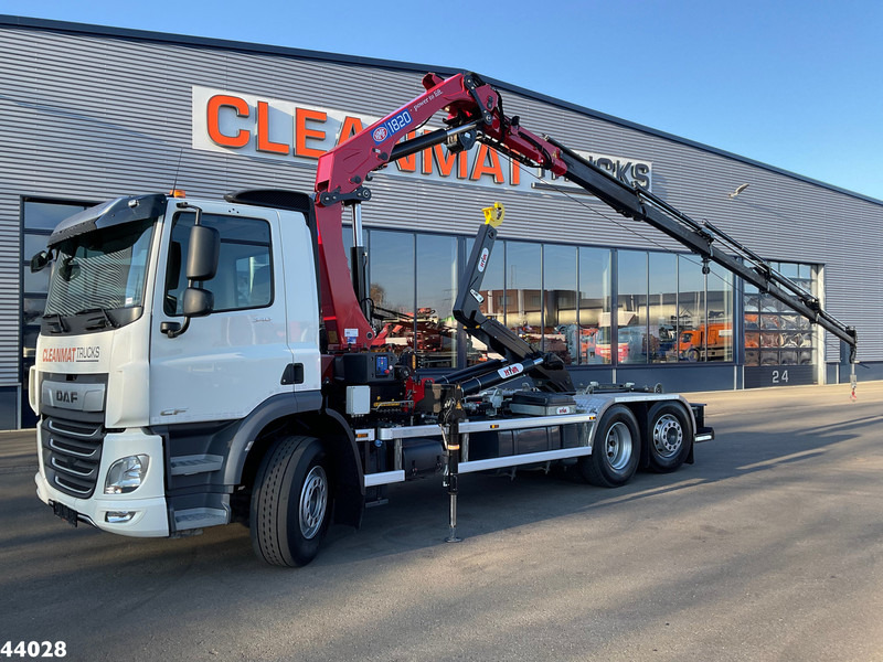 DAF FAN CF 340 Euro 6 HMF 18 Tonmeter laadkraan met lier Just 45.802 km! - Horgos rakodó teherautó, Darus autó: 1 kép. DAF FAN CF 340 Euro 6 HMF 18 Tonmeter laadkraan met lier Just 45.802 km! - Horgos rakodó teherautó, Darus autó: 1 kép.