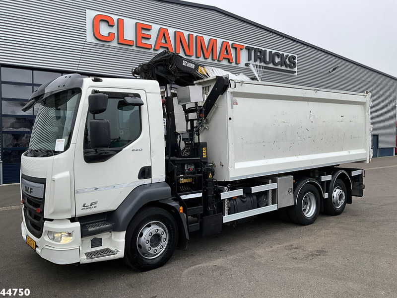 DAF FAN LF 220 Euro 6 Hiab 11 Tonmeter laadkraan Just 166.649 Km! - Billenőplatós teherautó, Darus autó: 2 kép. DAF FAN LF 220 Euro 6 Hiab 11 Tonmeter laadkraan Just 166.649 Km! - Billenőplatós teherautó, Darus autó: 2 kép.
