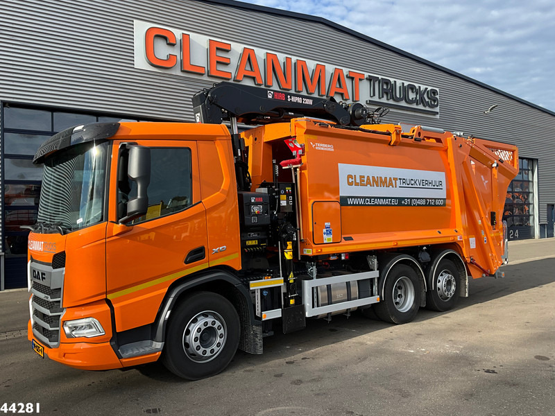 DAF FAN XD 340 Euro 6 Hiab 23 Tonmeter laadkraan - Szemetesautó: 2 kép. DAF FAN XD 340 Euro 6 Hiab 23 Tonmeter laadkraan - Szemetesautó: 2 kép.