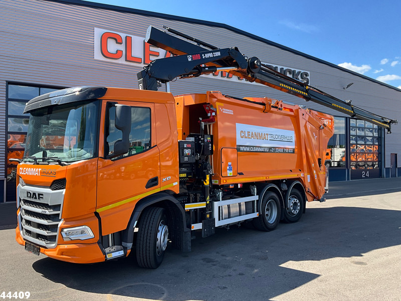 DAF FAN XD 340 Hiab 23 Tonmeter laadkraan - Szemetesautó: 1 kép. DAF FAN XD 340 Hiab 23 Tonmeter laadkraan - Szemetesautó: 1 kép.