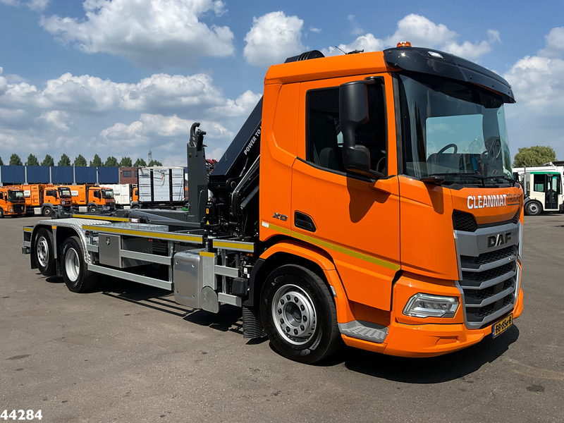 DAF FAN XD 450 Euro 6 HMF 23 Tonmeter laadkraan - Horgos rakodó teherautó, Darus autó: 3 kép. DAF FAN XD 450 Euro 6 HMF 23 Tonmeter laadkraan - Horgos rakodó teherautó, Darus autó: 3 kép.