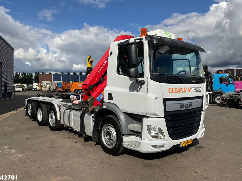 DAF FAQ CF 400 8x2 Euro 6 HMF 21 Tonmeter laadkraan - Horgos rakodó teherautó, Darus autó: 5 kép. DAF FAQ CF 400 8x2 Euro 6 HMF 21 Tonmeter laadkraan - Horgos rakodó teherautó, Darus autó: 5 kép.