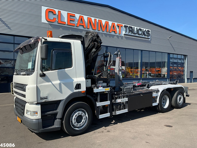 DAF FAS 85 CF 340 Manual Hiab 12 Tonmeter laadkraan - Horgos rakodó teherautó, Darus autó: 2 kép. DAF FAS 85 CF 340 Manual Hiab 12 Tonmeter laadkraan - Horgos rakodó teherautó, Darus autó: 2 kép.