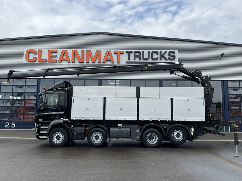 DAF FAX CF 480 Euro 6 HMF 21 Tonmeter laadkraan - Billenőplatós teherautó, Darus autó: 3 kép. DAF FAX CF 480 Euro 6 HMF 21 Tonmeter laadkraan - Billenőplatós teherautó, Darus autó: 3 kép.