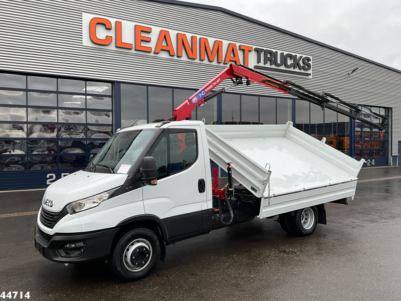 Iveco Daily 72C18 HMF laadkraan 3,4 Tonmeter laadkraan + Meiller 3-zijdige kipper New & Unused!! - Billenőplatós teherautó, Darus autó: 2 kép. Iveco Daily 72C18 HMF laadkraan 3,4 Tonmeter laadkraan + Meiller 3-zijdige kipper New & Unused!! - Billenőplatós teherautó, Darus autó: 2 kép.
