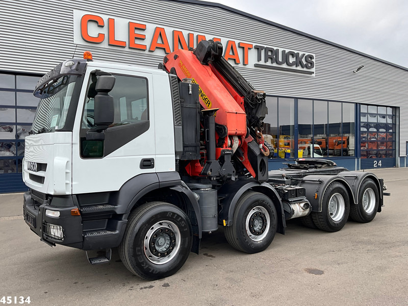 Iveco Stralis AD410T44 8x4 Palfinger 44 Tonmeter laadkraan + Fly-Jib Just 222.398 km! - Darus autó: 4 kép. Iveco Stralis AD410T44 8x4 Palfinger 44 Tonmeter laadkraan + Fly-Jib Just 222.398 km! - Darus autó: 4 kép.