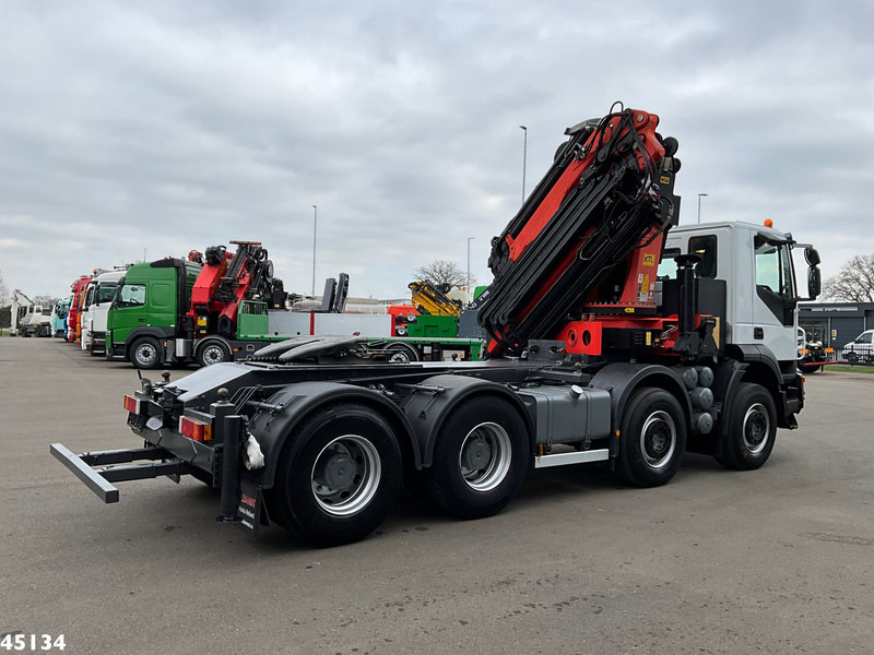 Darus autó Iveco Stralis AD410T44 8x4 Palfinger 44 Tonmeter laadkraan + Fly-Jib Just 222.398 km!: 8 kép.