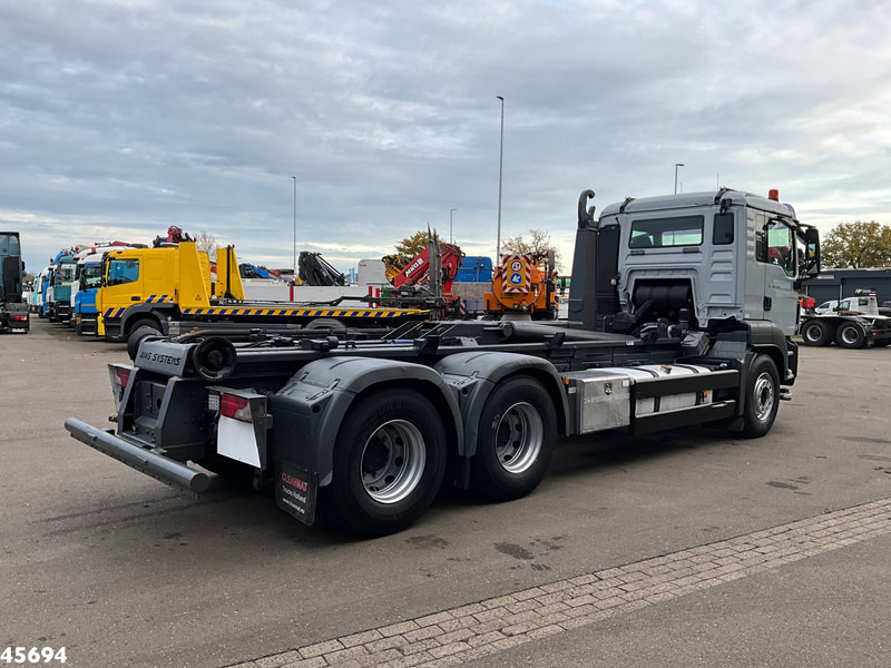 MAN TGS 26.440 6x4 ZF Intarder Manual 26 Ton haakarmsysteem - Horgos rakodó teherautó: 4 kép. MAN TGS 26.440 6x4 ZF Intarder Manual 26 Ton haakarmsysteem - Horgos rakodó teherautó: 4 kép.