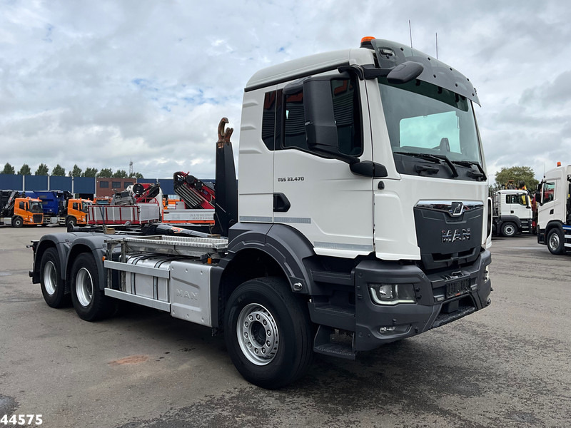 MAN TGS 33.470 6x4 Euro 6 Full Steel AJK 20 Ton haakarmsysteem - Horgos rakodó teherautó: 3 kép. MAN TGS 33.470 6x4 Euro 6 Full Steel AJK 20 Ton haakarmsysteem - Horgos rakodó teherautó: 3 kép.