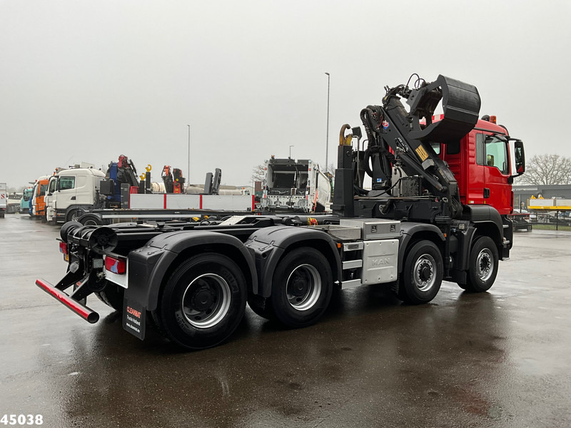MAN TGS 35.400 8x6 Euro 6 HMF 16 Tonmeter Z-kraan - Horgos rakodó teherautó, Darus autó: 4 kép. MAN TGS 35.400 8x6 Euro 6 HMF 16 Tonmeter Z-kraan - Horgos rakodó teherautó, Darus autó: 4 kép.