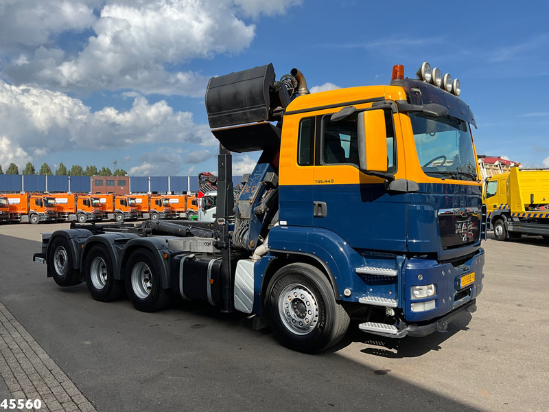 MAN TGS 35.440 8x4 HMF 16 Tonmeter Z-kraan - Horgos rakodó teherautó, Darus autó: 5 kép. MAN TGS 35.440 8x4 HMF 16 Tonmeter Z-kraan - Horgos rakodó teherautó, Darus autó: 5 kép.
