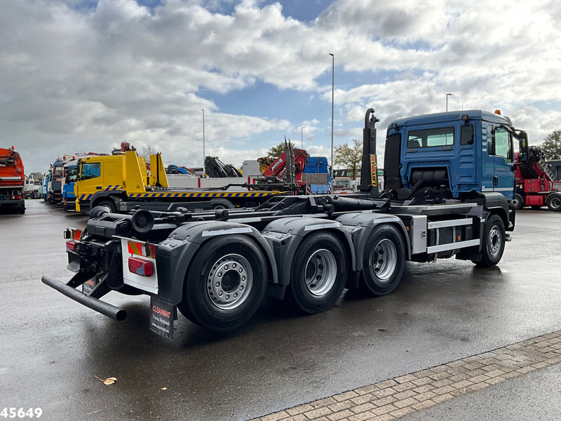 MAN TGS 35.440 8x4 Hyvalift 26 Ton haakarmsysteem - Horgos rakodó teherautó: 5 kép. MAN TGS 35.440 8x4 Hyvalift 26 Ton haakarmsysteem - Horgos rakodó teherautó: 5 kép.