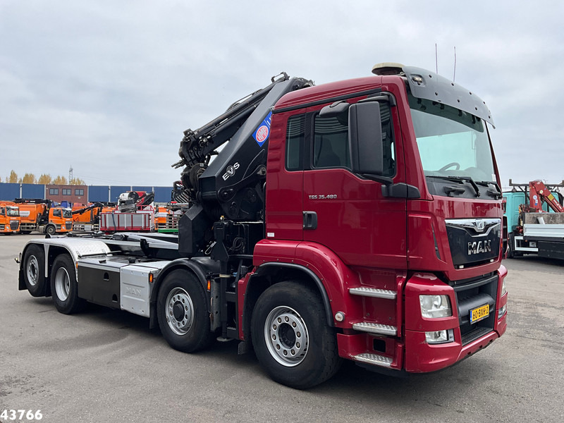 MAN TGS 35.480 8x4H Euro 6 HMF 40 Tonmeter laadkraan + Fly-Jib - Darus autó: 3 kép. MAN TGS 35.480 8x4H Euro 6 HMF 40 Tonmeter laadkraan + Fly-Jib - Darus autó: 3 kép.