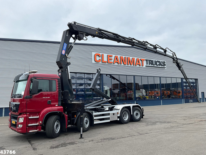 MAN TGS 35.480 8x4H Euro 6 HMF 40 Tonmeter laadkraan + Fly-Jib - Horgos rakodó teherautó, Darus autó: 1 kép. MAN TGS 35.480 8x4H Euro 6 HMF 40 Tonmeter laadkraan + Fly-Jib - Horgos rakodó teherautó, Darus autó: 1 kép.
