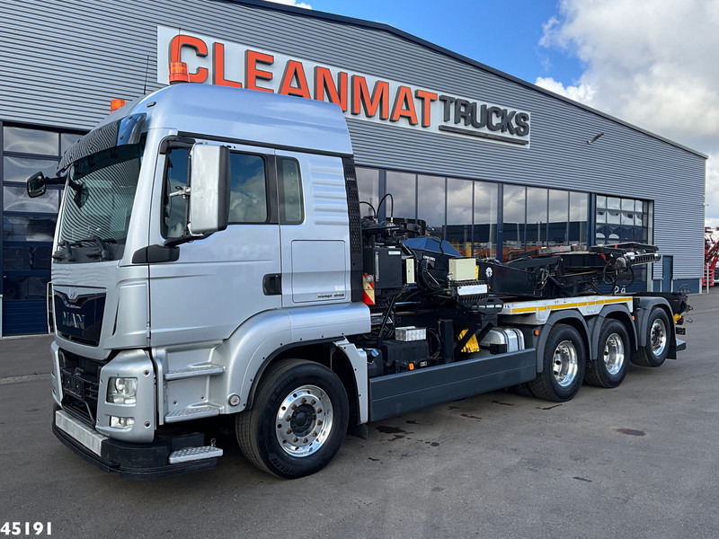 MAN TGS 35.480 Euro 6 8x4 Deuringer Garagetransporter - Cserefelépítményes teherautó: 5 kép. MAN TGS 35.480 Euro 6 8x4 Deuringer Garagetransporter - Cserefelépítményes teherautó: 5 kép.
