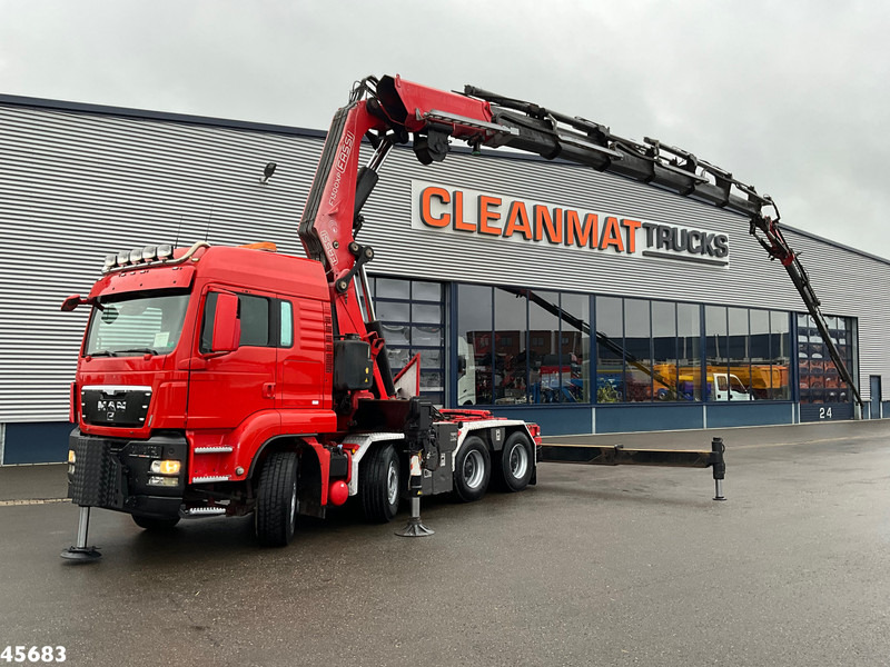 MAN TGS 41.480 8x4 ZF Intarder Fassi 130 Tonmeter laadkraan + Fly-JIb - Darus autó: 1 kép. MAN TGS 41.480 8x4 ZF Intarder Fassi 130 Tonmeter laadkraan + Fly-JIb - Darus autó: 1 kép.