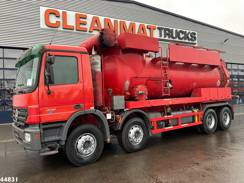 Szippantós autó Mercedes-Benz Actros 4141 8x4 RVS Naaktgeboren drogestoffen Just 99.291 km!: 6 kép.