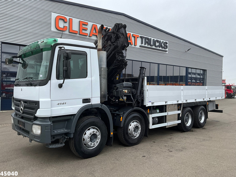 Mercedes-Benz Actros 4141 8x4 manual Hiab 32 Tonmeter laadkraan + Fly-jib - Darus autó: 2 kép. Mercedes-Benz Actros 4141 8x4 manual Hiab 32 Tonmeter laadkraan + Fly-jib - Darus autó: 2 kép.