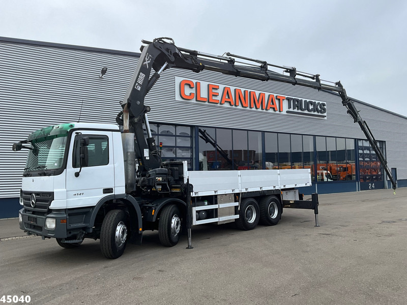 Mercedes-Benz Actros 4141 8x4 manual Hiab 32 Tonmeter laadkraan + Fly-jib - Darus autó: 1 kép. Mercedes-Benz Actros 4141 8x4 manual Hiab 32 Tonmeter laadkraan + Fly-jib - Darus autó: 1 kép.