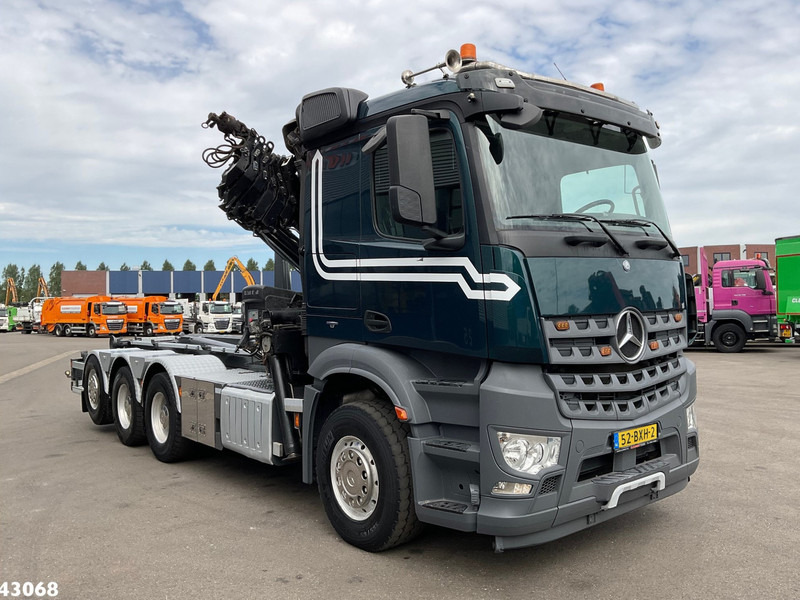 Mercedes-Benz Arocs 3251 8x4 Euro 6 Hiab 28 Tonmeter laadkraan - Horgos rakodó teherautó, Darus autó: 3 kép. Mercedes-Benz Arocs 3251 8x4 Euro 6 Hiab 28 Tonmeter laadkraan - Horgos rakodó teherautó, Darus autó: 3 kép.