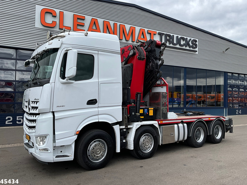 Mercedes-Benz Arocs 3251 8x4 Euro 6 Retarder HMF 85 Tonmeter laadkraan Fly-Jib - Darus autó: 2 kép. Mercedes-Benz Arocs 3251 8x4 Euro 6 Retarder HMF 85 Tonmeter laadkraan Fly-Jib - Darus autó: 2 kép.