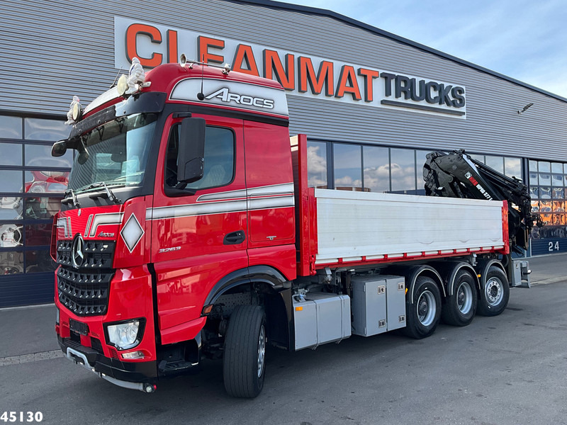 Mercedes-Benz Arocs 3263 8x4 Hiab 37 Tonmeter laadkraan + Fly-Jib - Billenőplatós teherautó, Darus autó: 3 kép. Mercedes-Benz Arocs 3263 8x4 Hiab 37 Tonmeter laadkraan + Fly-Jib - Billenőplatós teherautó, Darus autó: 3 kép.
