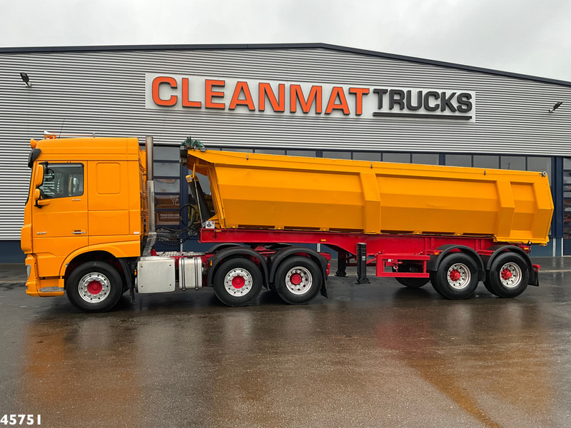 DAF FTG XF 530 6x2 Euro 6 ZF Intarder Kiphydrauliek + OVA 2-assige kipoplegger 32m³ - Nyergesvontató: 2 kép. DAF FTG XF 530 6x2 Euro 6 ZF Intarder Kiphydrauliek + OVA 2-assige kipoplegger 32m³ - Nyergesvontató: 2 kép.