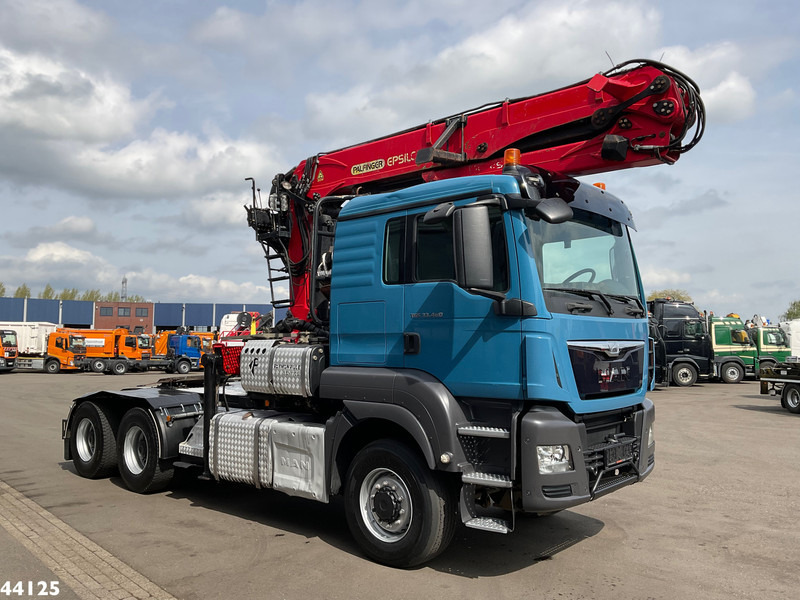 Nyergesvontató MAN TGS 33.480 6x6 Euro 6 Palfinger 27 Tonmeter boomkraan: 6 kép.
