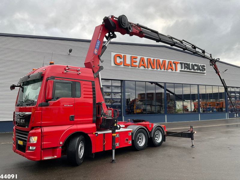 MAN TGX 28.510 HMF 50 Tonmeter laadkraan + Fly-Jib - Nyergesvontató: 1 kép. MAN TGX 28.510 HMF 50 Tonmeter laadkraan + Fly-Jib - Nyergesvontató: 1 kép.