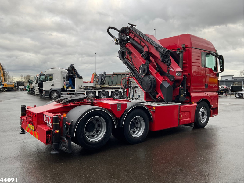 MAN TGX 28.510 HMF 50 Tonmeter laadkraan + Fly-Jib - Nyergesvontató: 5 kép. MAN TGX 28.510 HMF 50 Tonmeter laadkraan + Fly-Jib - Nyergesvontató: 5 kép.