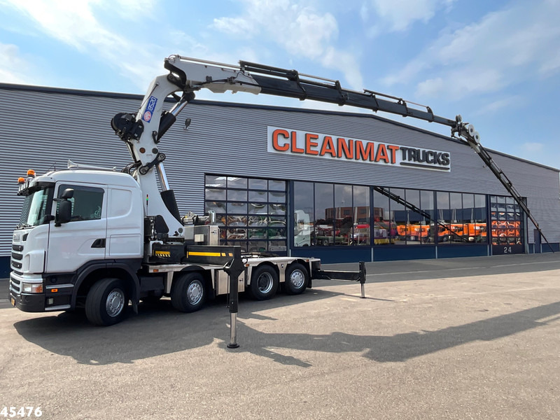 Scania G 480 HMF 85 Tonmeter laadkraan + Fly-Jib - Nyergesvontató: 1 kép. Scania G 480 HMF 85 Tonmeter laadkraan + Fly-Jib - Nyergesvontató: 1 kép.