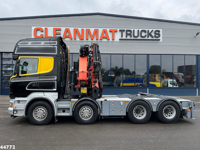 Scania R500 8x4 V8 Retarder Palfinger 53 Tonmeter laadkraan + Fly-Jib - Nyergesvontató: 3 kép. Scania R500 8x4 V8 Retarder Palfinger 53 Tonmeter laadkraan + Fly-Jib - Nyergesvontató: 3 kép.