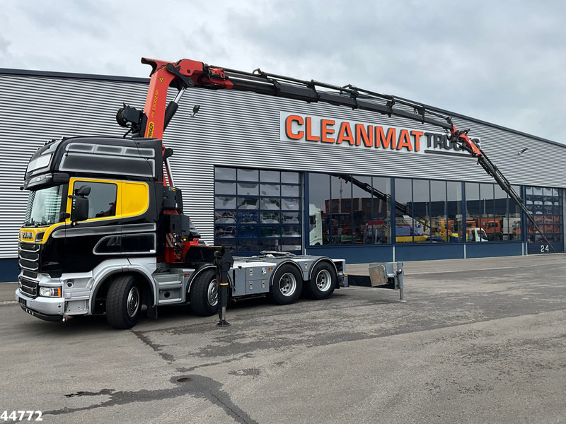 Scania R500 8x4 V8 Retarder Palfinger 53 Tonmeter laadkraan + Fly-Jib - Nyergesvontató: 1 kép. Scania R500 8x4 V8 Retarder Palfinger 53 Tonmeter laadkraan + Fly-Jib - Nyergesvontató: 1 kép.
