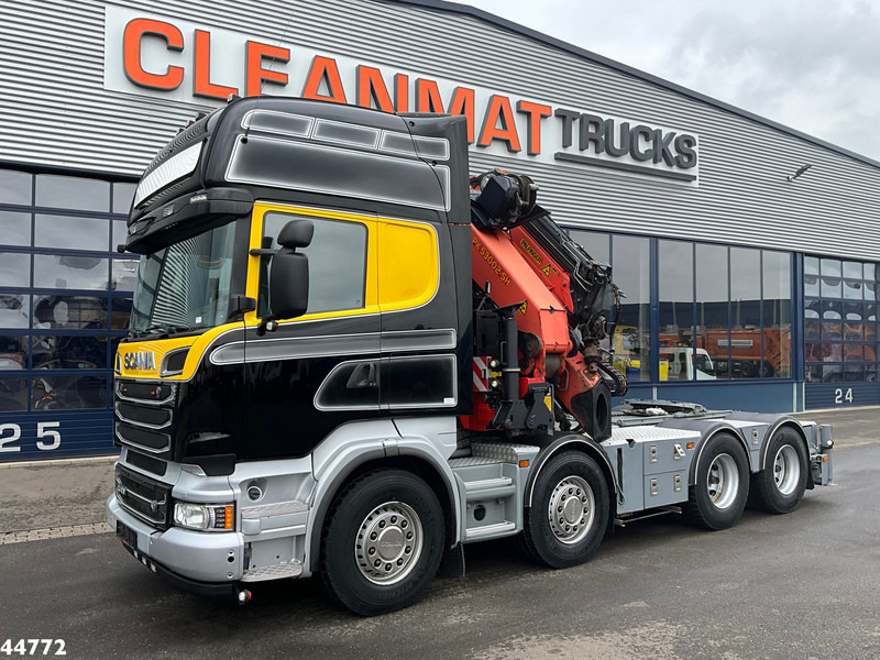 Scania R500 8x4 V8 Retarder Palfinger 53 Tonmeter laadkraan + Fly-Jib - Nyergesvontató: 2 kép. Scania R500 8x4 V8 Retarder Palfinger 53 Tonmeter laadkraan + Fly-Jib - Nyergesvontató: 2 kép.