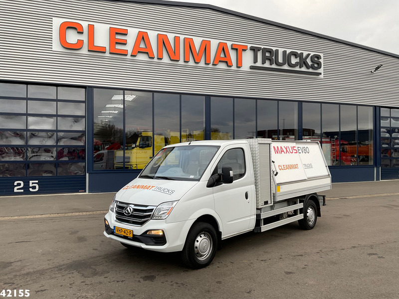 SAIC Maxus EV80 LWB Veegvuilkipper 100% elektrisch - Szemetesautó: 2 kép. SAIC Maxus EV80 LWB Veegvuilkipper 100% elektrisch - Szemetesautó: 2 kép.